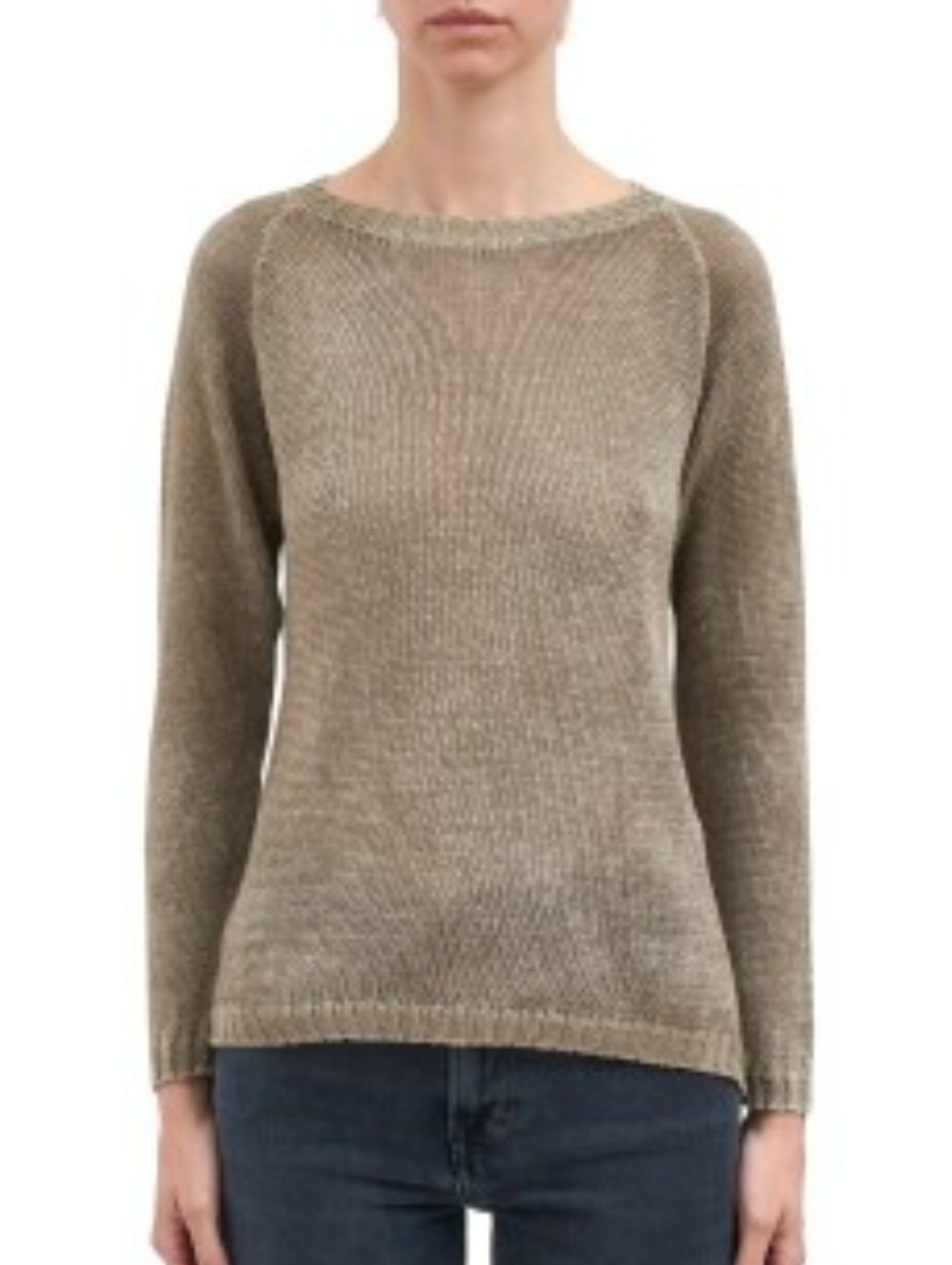 AVANT TOI Linen Sweater Tan Womens Size XS